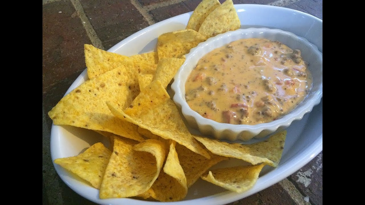 Velveeta Queso Dip With Ground Beef
 velveeta queso dip with ground beef and rotel