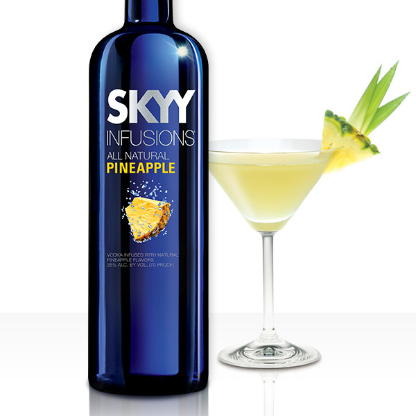 Vodka Pineapple Drinks
 PINEAPPLE PLEASURE 2 oz SKYY Infusions Pineapple Vodka 1