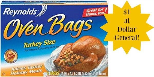 Vons Thanksgiving Dinner 2016
 Dollar General Reynolds Oven Bags ly $1