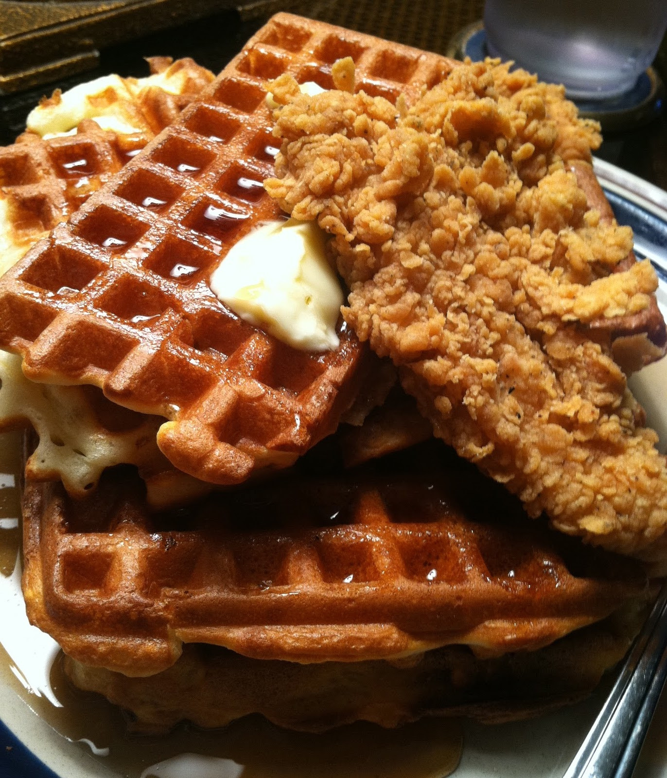 Waffles And Chicken
 Chicken And Waffles Recipe — Dishmaps