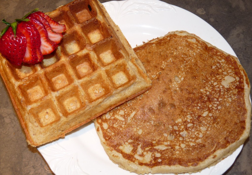 Waffles And Pancakes
 Wheat & Flax Buttermilk Waffles and Pancakes