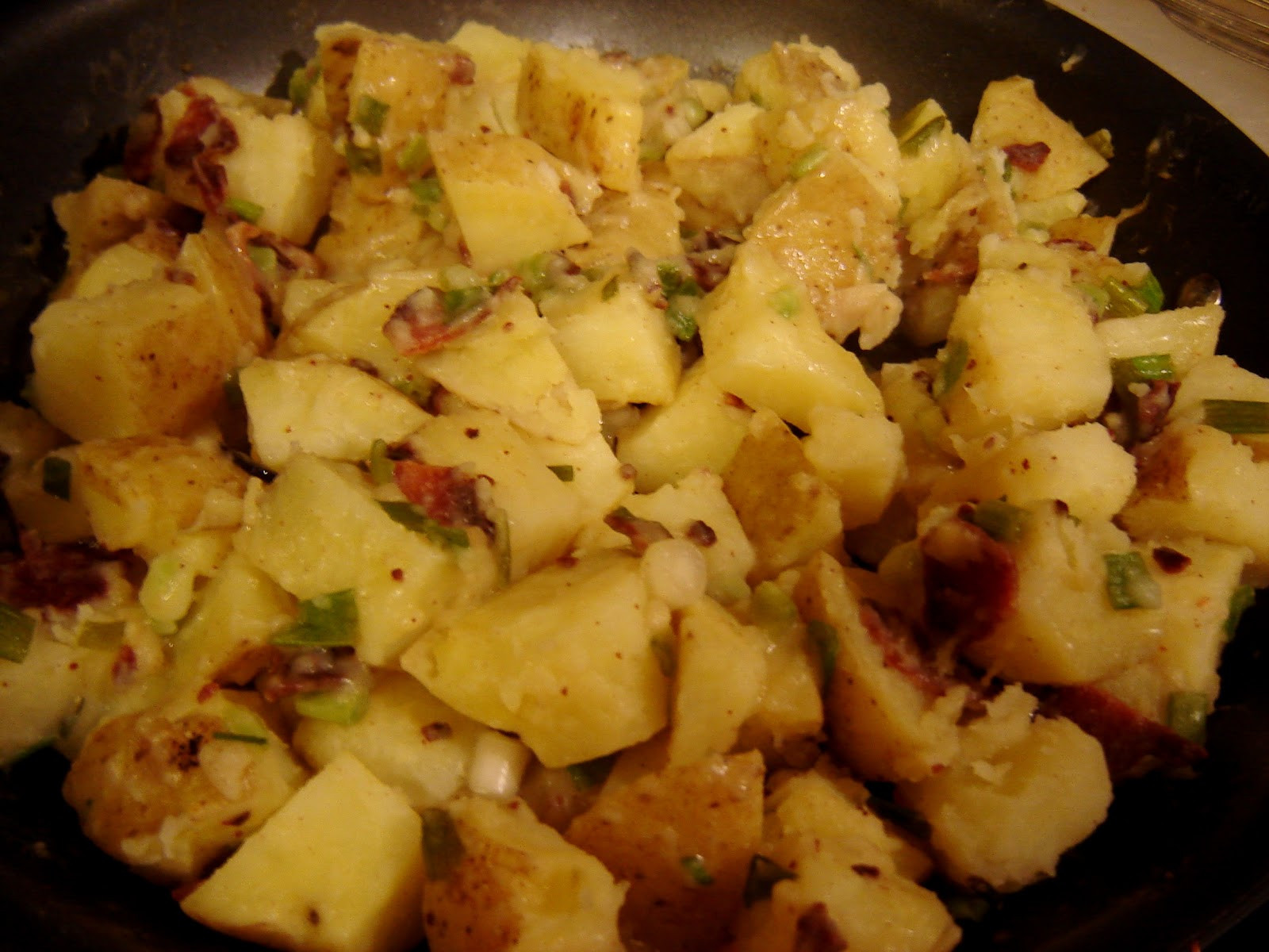 Warm German Potato Salad
 Dinner is Vegan Warm German Potato Salad