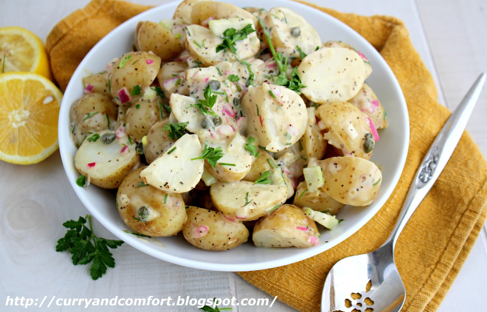 Warm Potato Salad
 Kitchen Simmer Lemon and Chive Warm Potato Salad