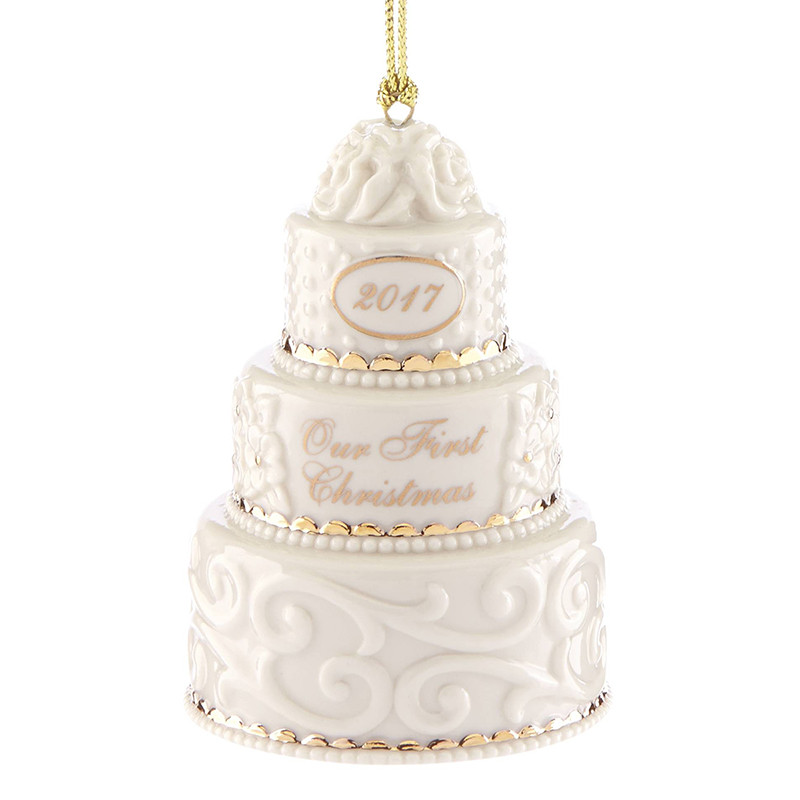 Wedding Cakes Ornaments
 Our First Christmas Ornament 2017 Wedding Cake