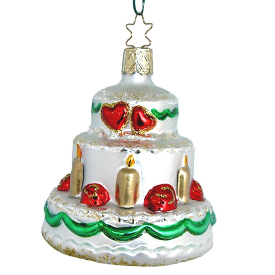 Wedding Cakes Ornaments
 Wedding Cake Christmas Ornament Inge Glas of Germany