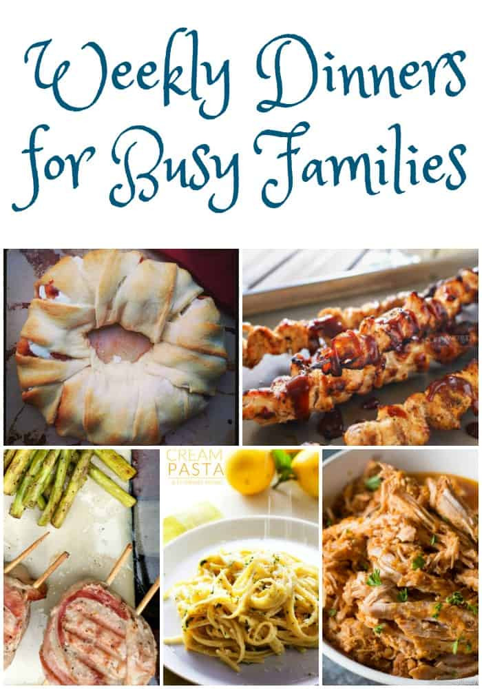 Weekly Dinner Ideas
 Weekly Dinner Ideas For Busy Families Weekly Meal Plan