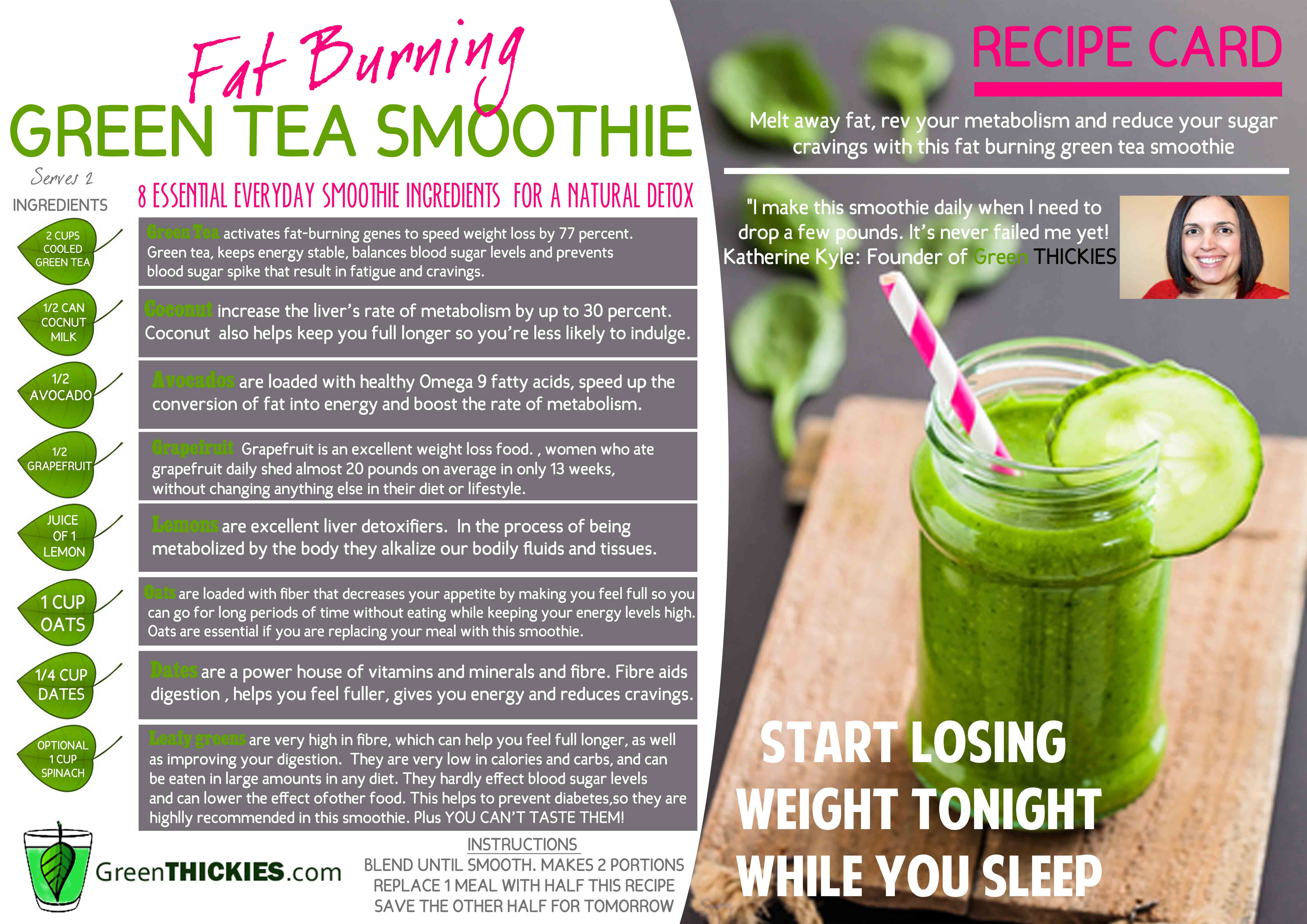 Weight Loss Recipes
 Recipe Card Download Green Thickies Filling Green