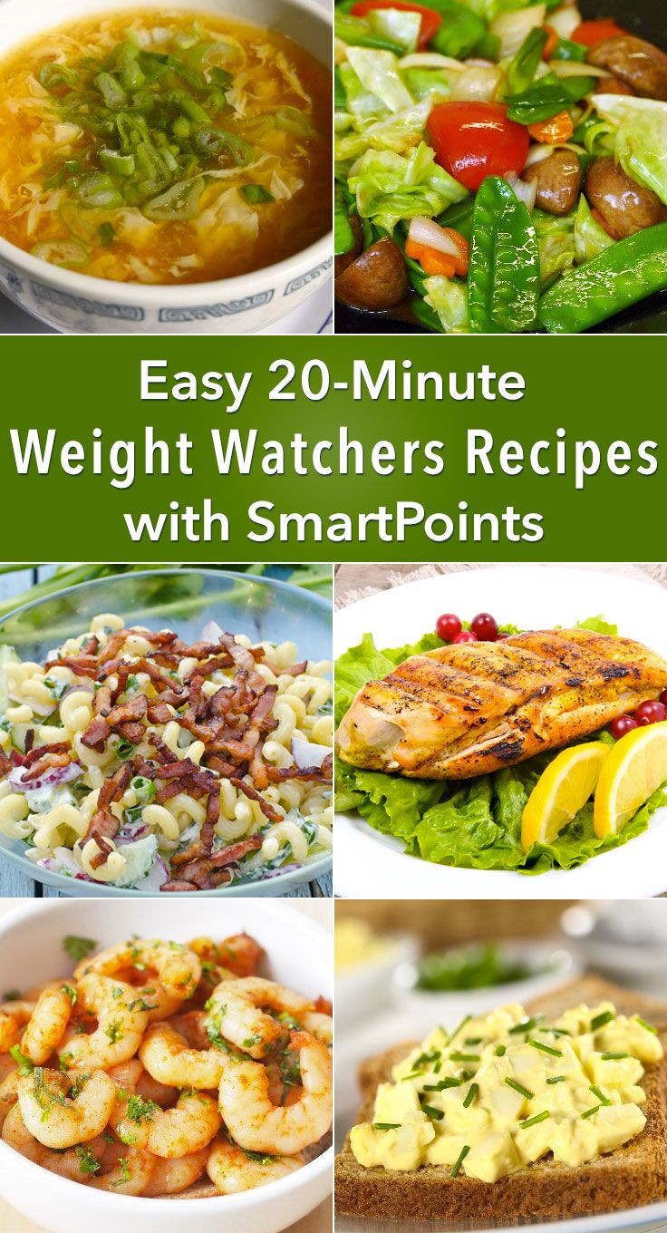 Weight Watchers Dinner Recipes
 Easy 20 Minute Weight Watchers Dinner Recipes with SmartPoints
