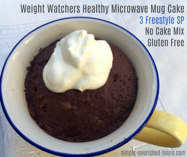 Weight Watchers Mug Cake
 Weight Watchers Healthy Microwave Mug Cake