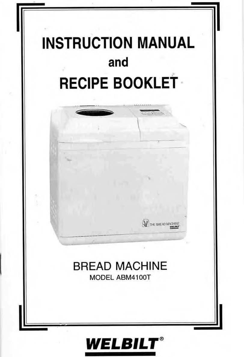 Welbilt Bread Machine Recipes
 Welbilt Bread Machine Blog Model ABM4100T Welbilt Bread