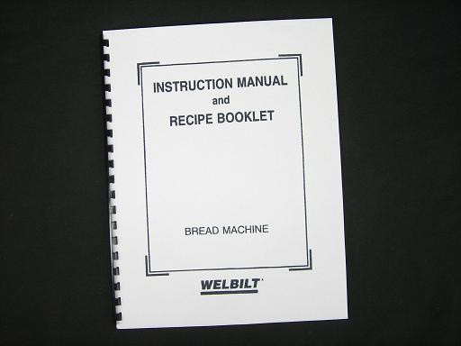 Welbilt Bread Machine Recipes
 Welbilt ABM3800 Bread Maker Machine Manual & Recipes for sale