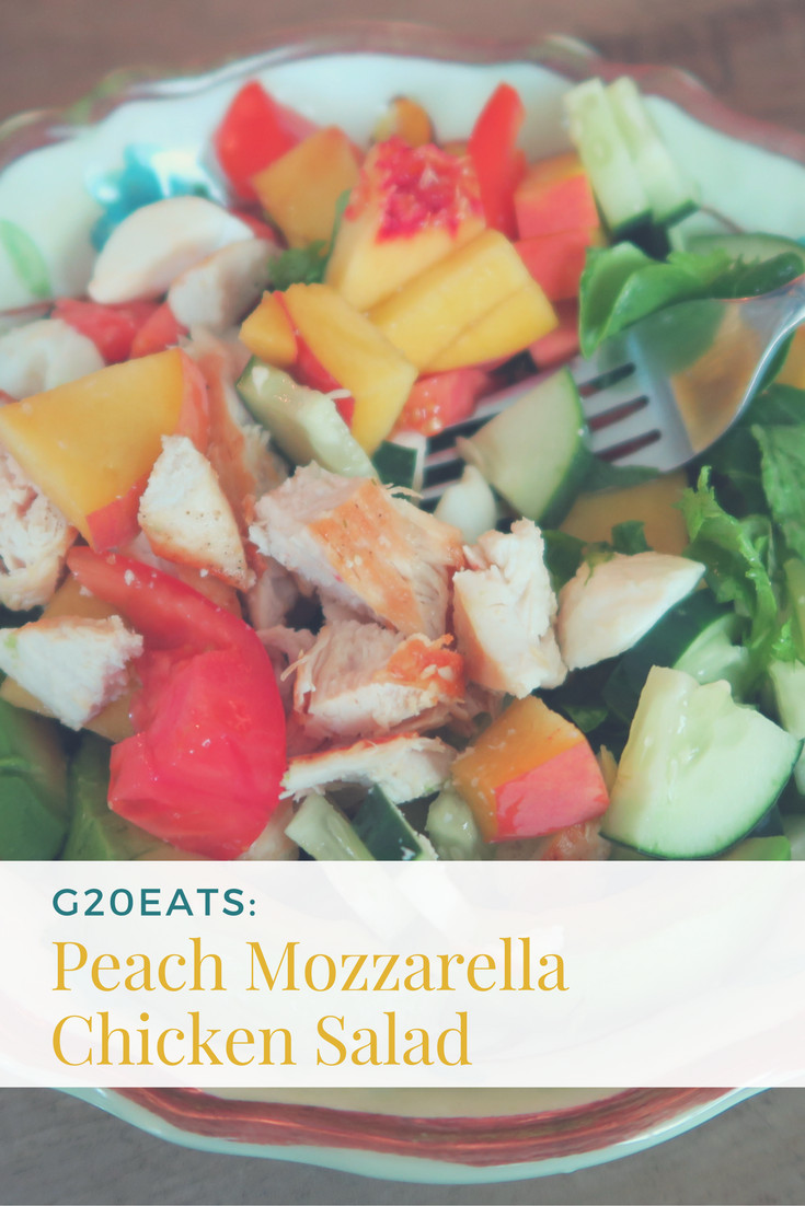 Wendy'S Mozzarella Chicken Salad
 G20Eats Peach Mozzarella Chicken Salad