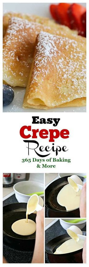 What Dessert Can I Make With Flour Sugar And Eggs
 This Easy Sweet Crepe Recipe is made with flour eggs
