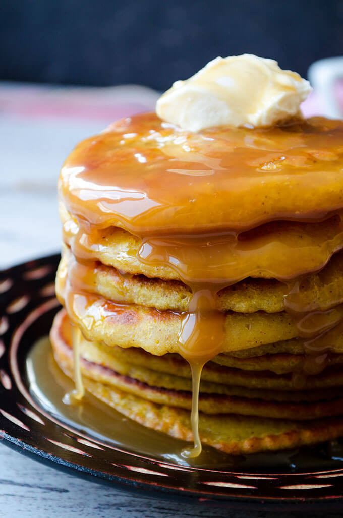 What Dessert Can You Make With Pancake Mix
 Pumpkin Pancakes with Caramel Give Recipe