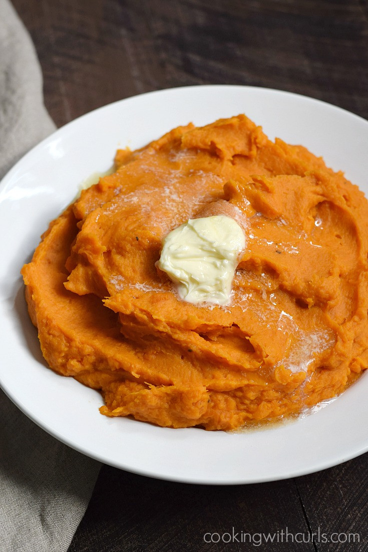 What Goes With Mashed Potatoes
 Mashed Sweet Potatoes Cooking With Curls