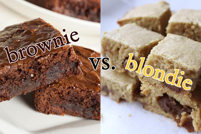 What Is A Blondie Dessert
 Bake f Blon s vs Brownies