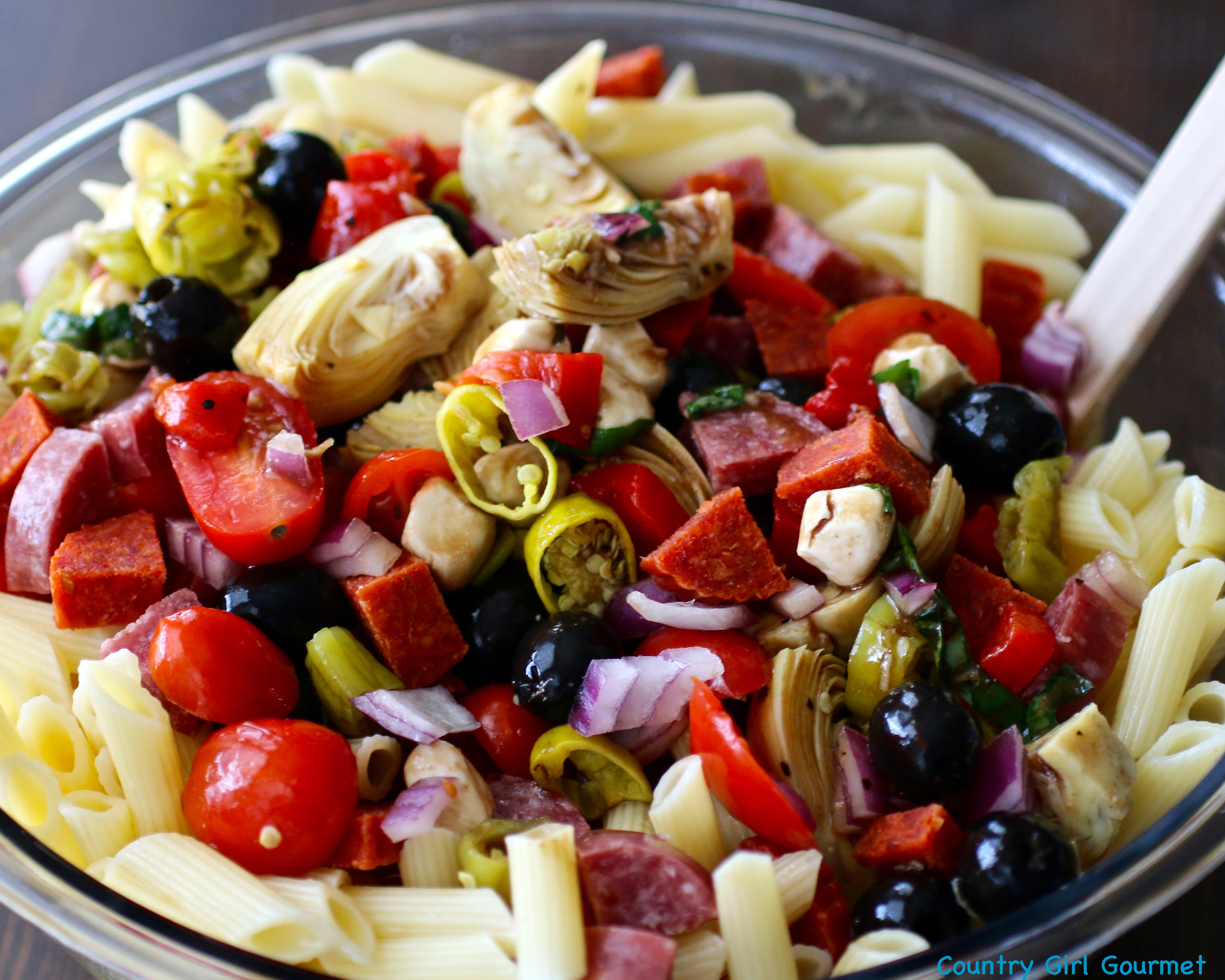 What Is Antipasto Salad
 Easy Antipasto Pasta Salad and the Big Game My Hot