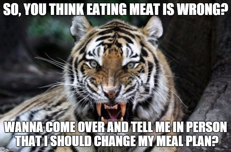 What Should I Eat For Dinner Generator
 So You Think Eating Meat Is Wrong Imgflip