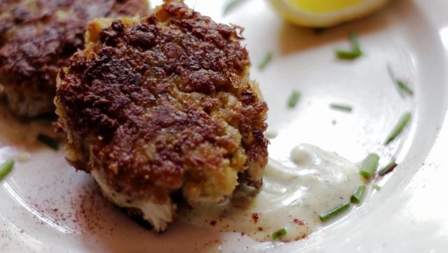 What To Eat With Crab Cakes
 Crab cakes at Our Place Cafe among 100 Dishes to Eat in