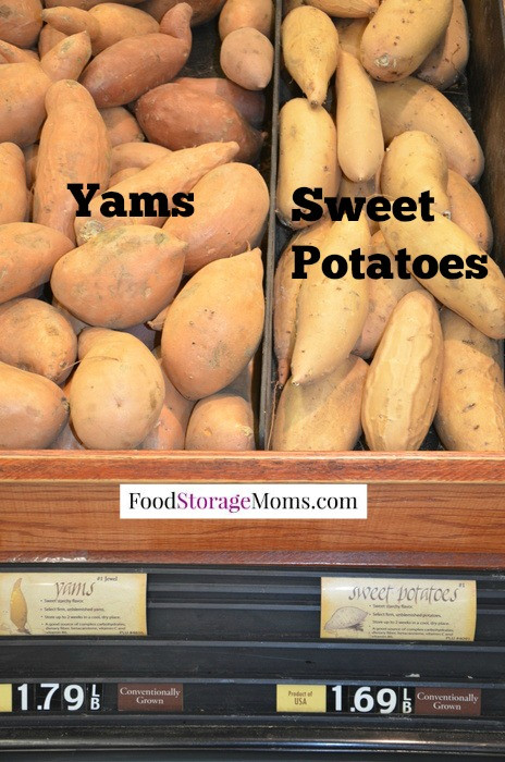 What'S The Difference Between A Yam And A Sweet Potato
 Yams Versus Sweet Potatoes Food Storage Moms