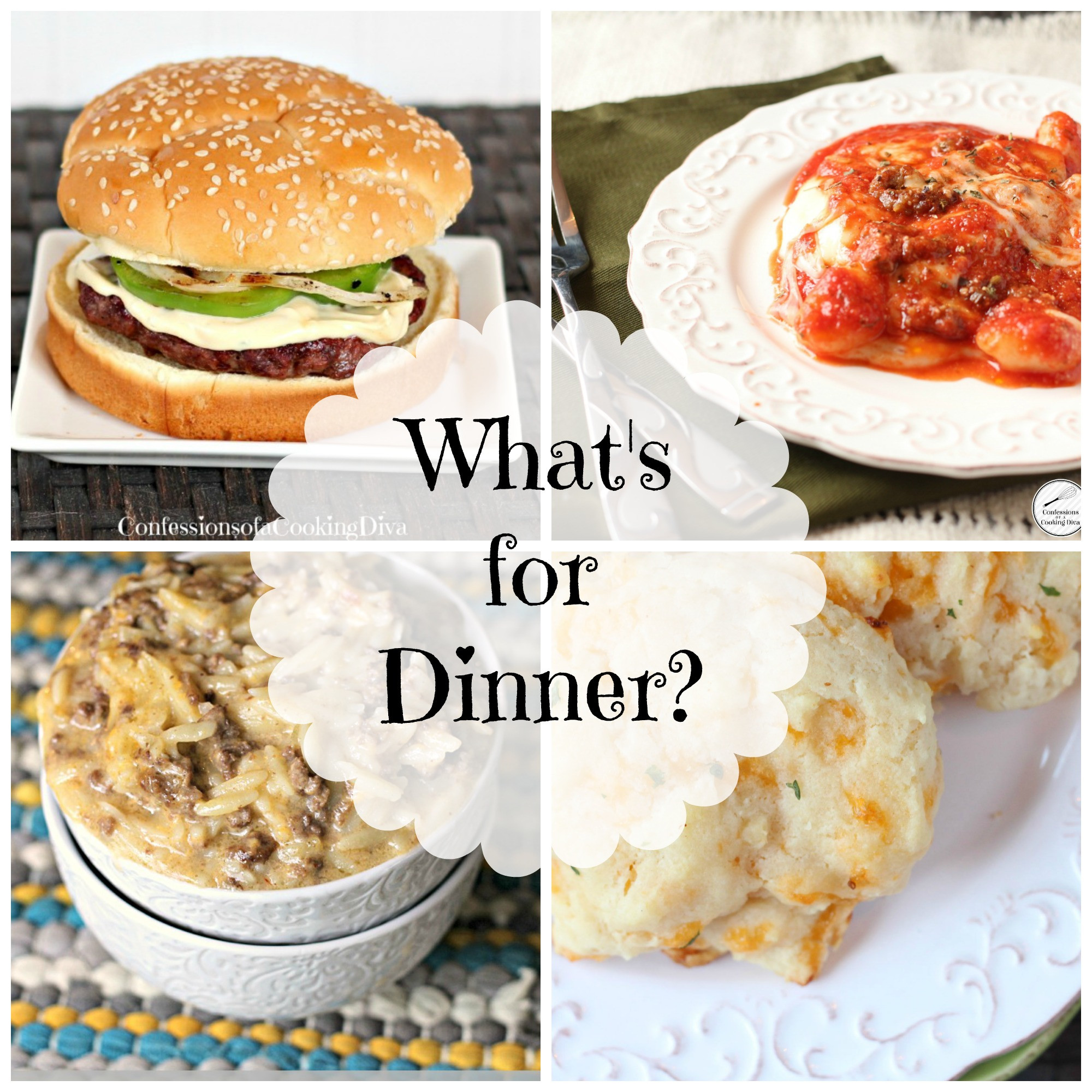 Whats For Dinner?
 What s for Dinner Week Two Confessions of a Cooking Diva