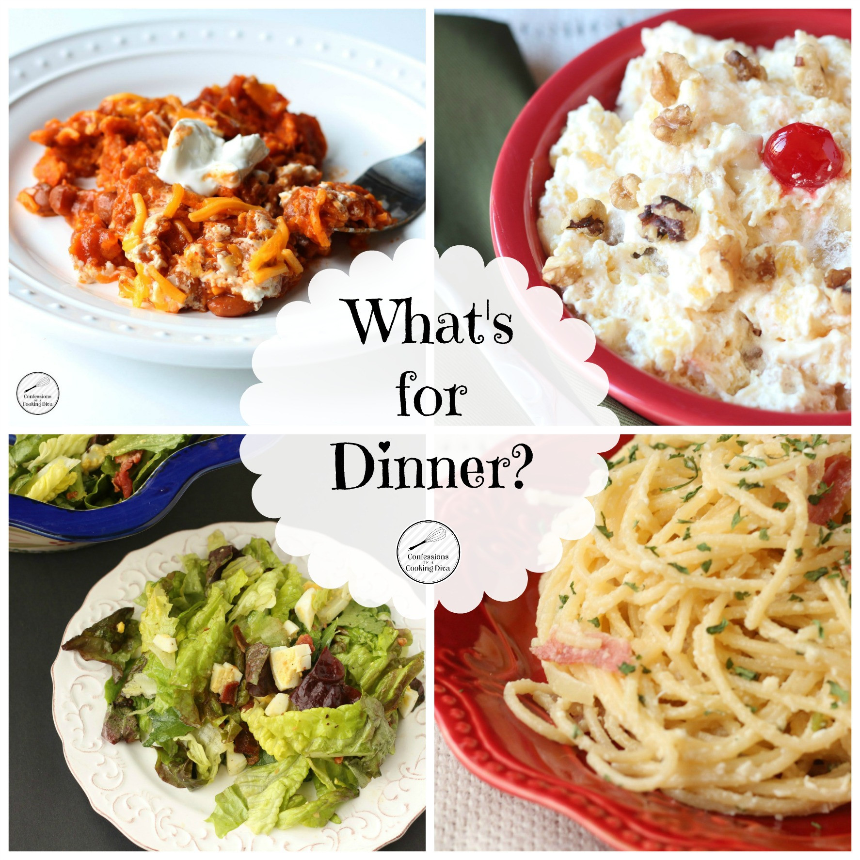 Whats For Dinner?
 What s for Dinner Week Six Confessions of a Cooking Diva