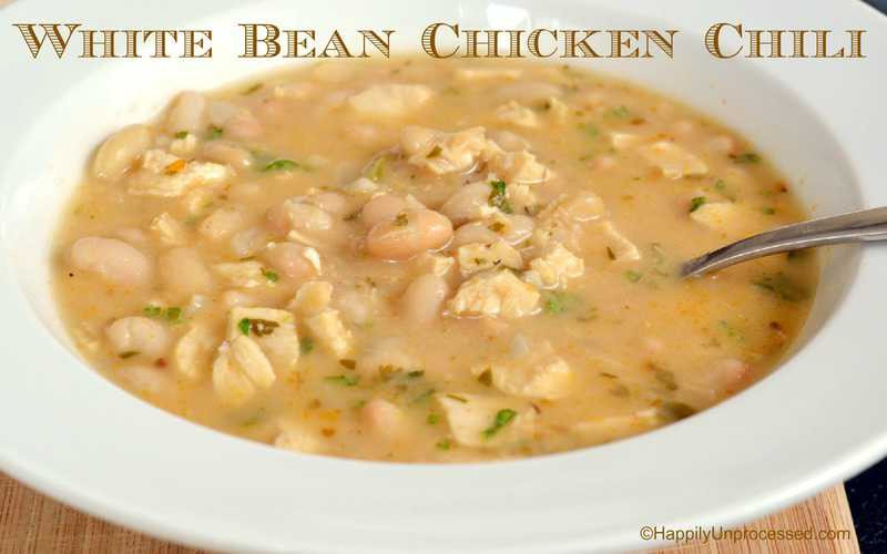 White Bean Chicken Chili
 White Bean Chicken Chili Happily Unprocessed