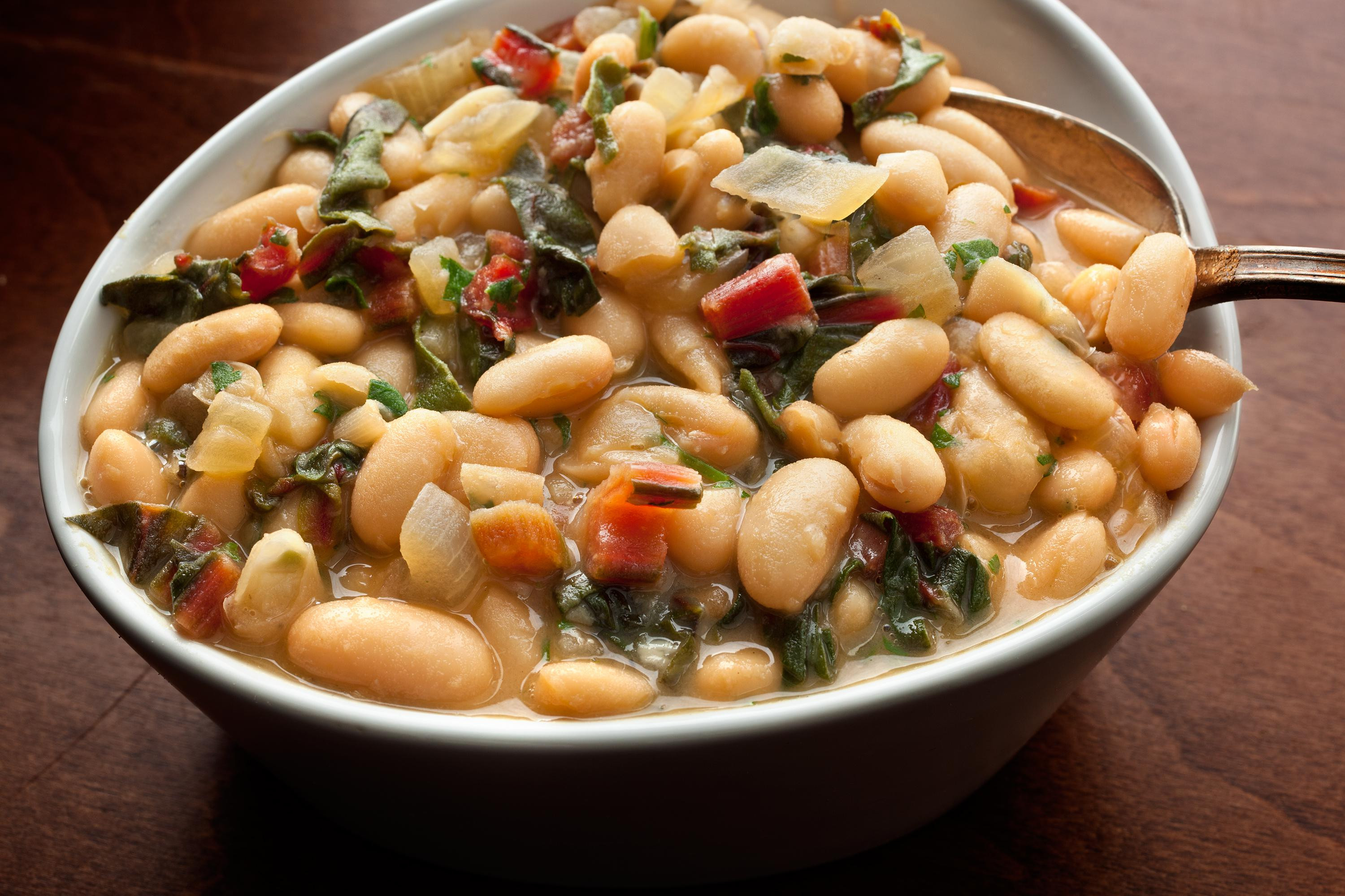 White Bean Recipes
 braised white bean chard