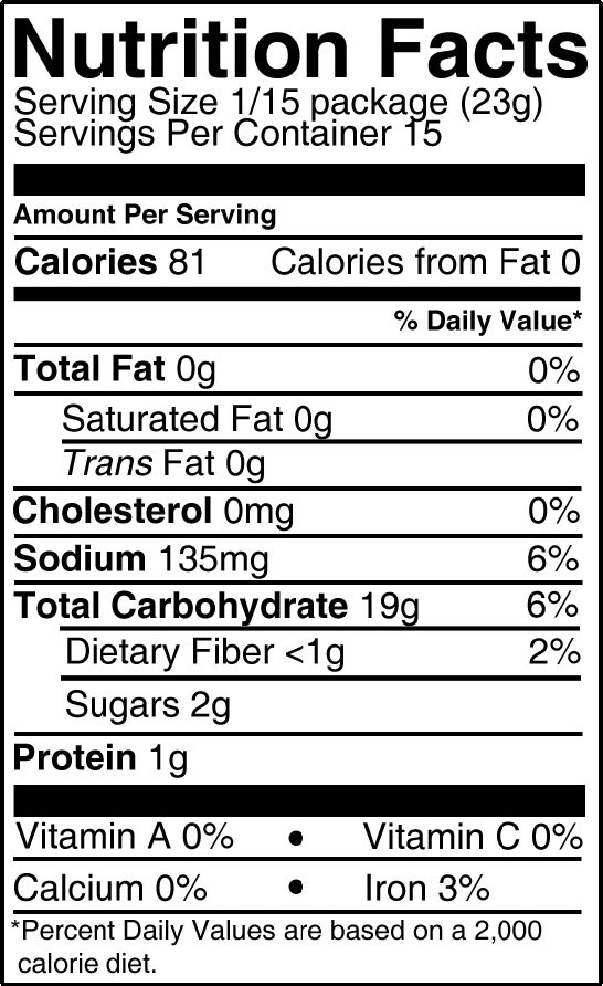 White Bread Nutrition Facts
 The gallery for Sunbeam White Bread