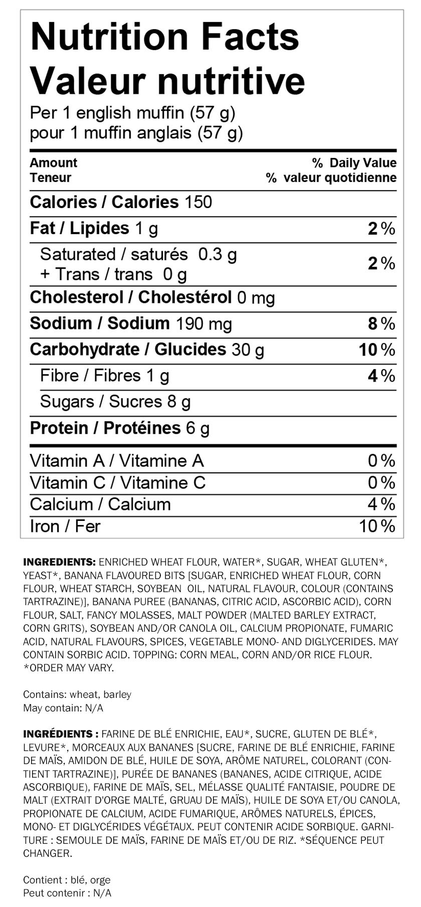 White Bread Nutrition Facts
 WONDER Bread