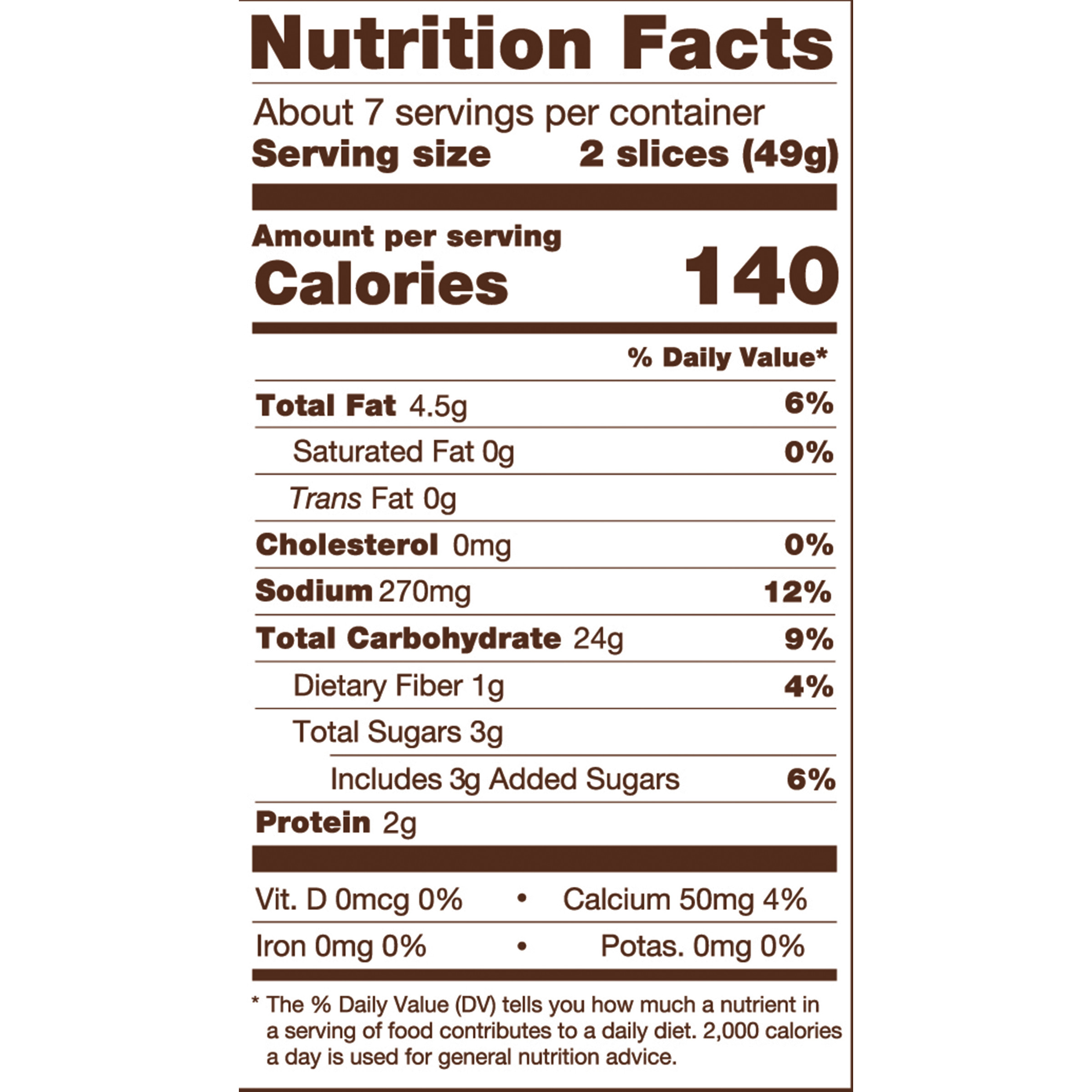 White Bread Nutrition Facts
 Delicious Soft White Sandwich Bread 12 oz