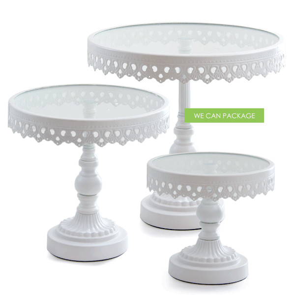 White Cake Stand
 White Cake Stand Set for Sale We Can Package