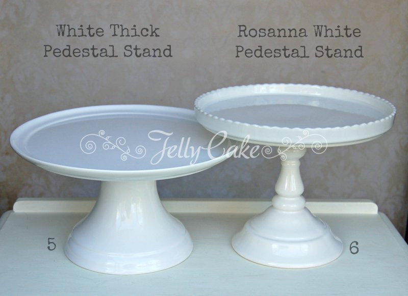 White Cake Stand
 TO HIRE JellyCake