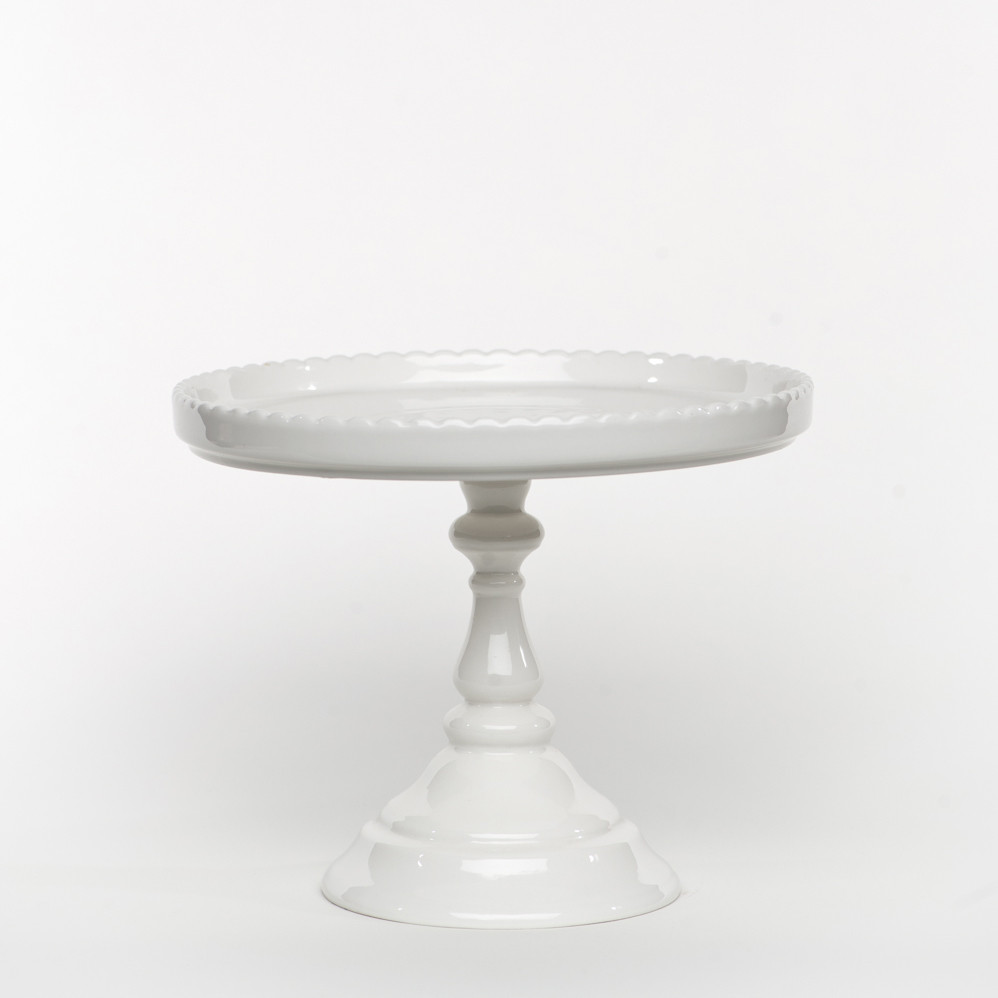 White Cake Stand
 DBB White Footed Round Cake Stand Sweet and Saucy Supply