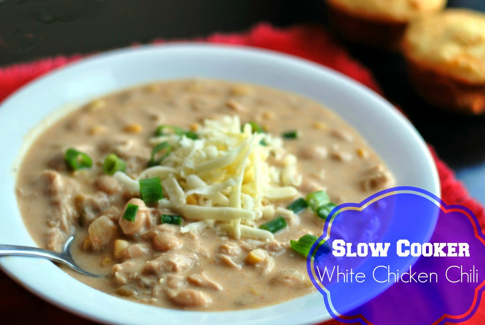 White Chicken Chili Recipe Slow Cooker
 Slow Cooker White Chicken Chili Aunt Bee s Recipes