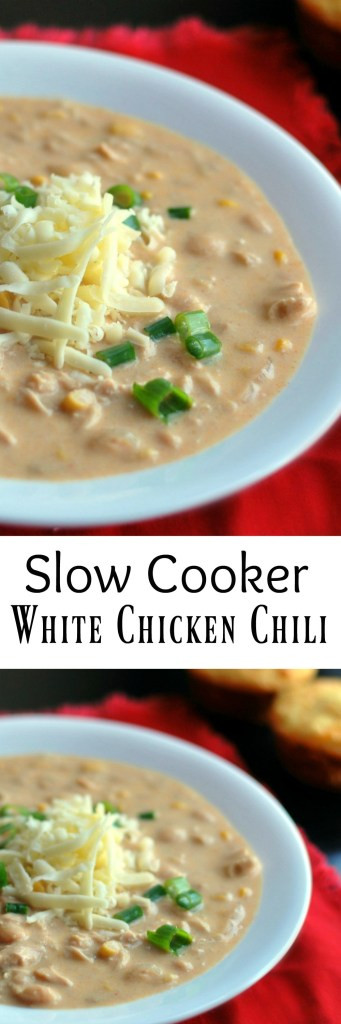 White Chicken Chili Recipe Slow Cooker
 Slow Cooker White Chicken Chili Aunt Bee s Recipes