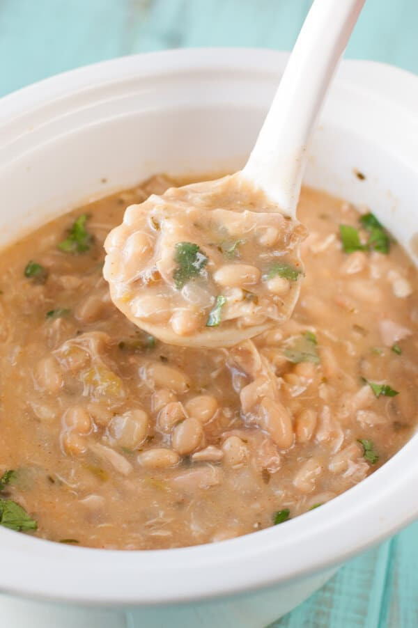 White Chicken Chili Recipe Slow Cooker
 Slow Cooker Clean Eating Creamy White Chicken Chili Recipe