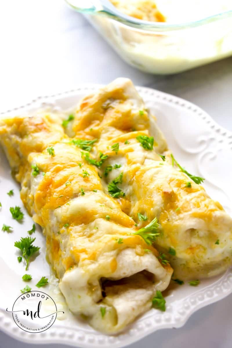 White Chicken Enchiladas
 Recipe Easy and Creamy White Chicken Enchiladas