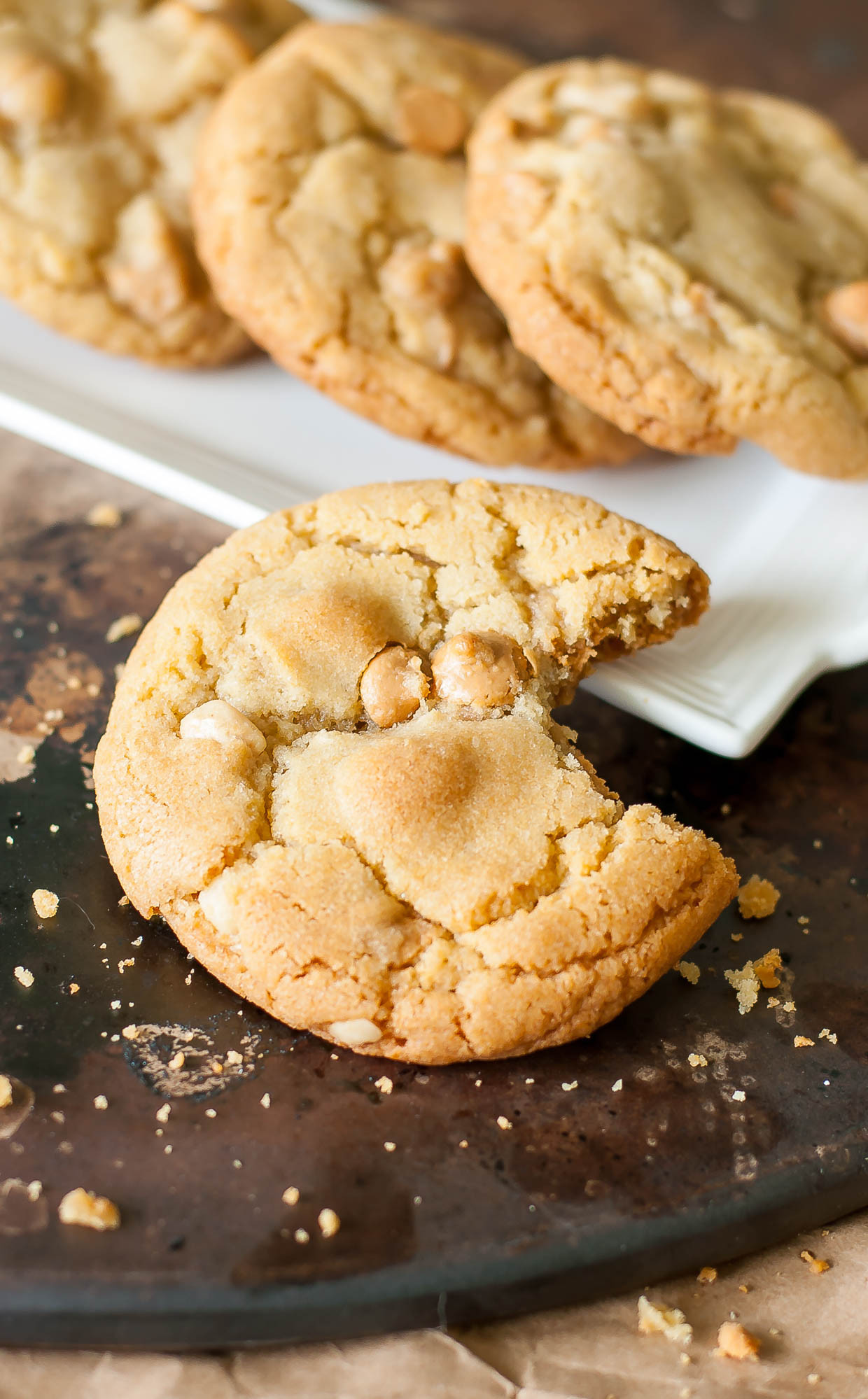 White Chocolate Cookies
 Peanut Butter Macadamia Nut White Chocolate Cookies