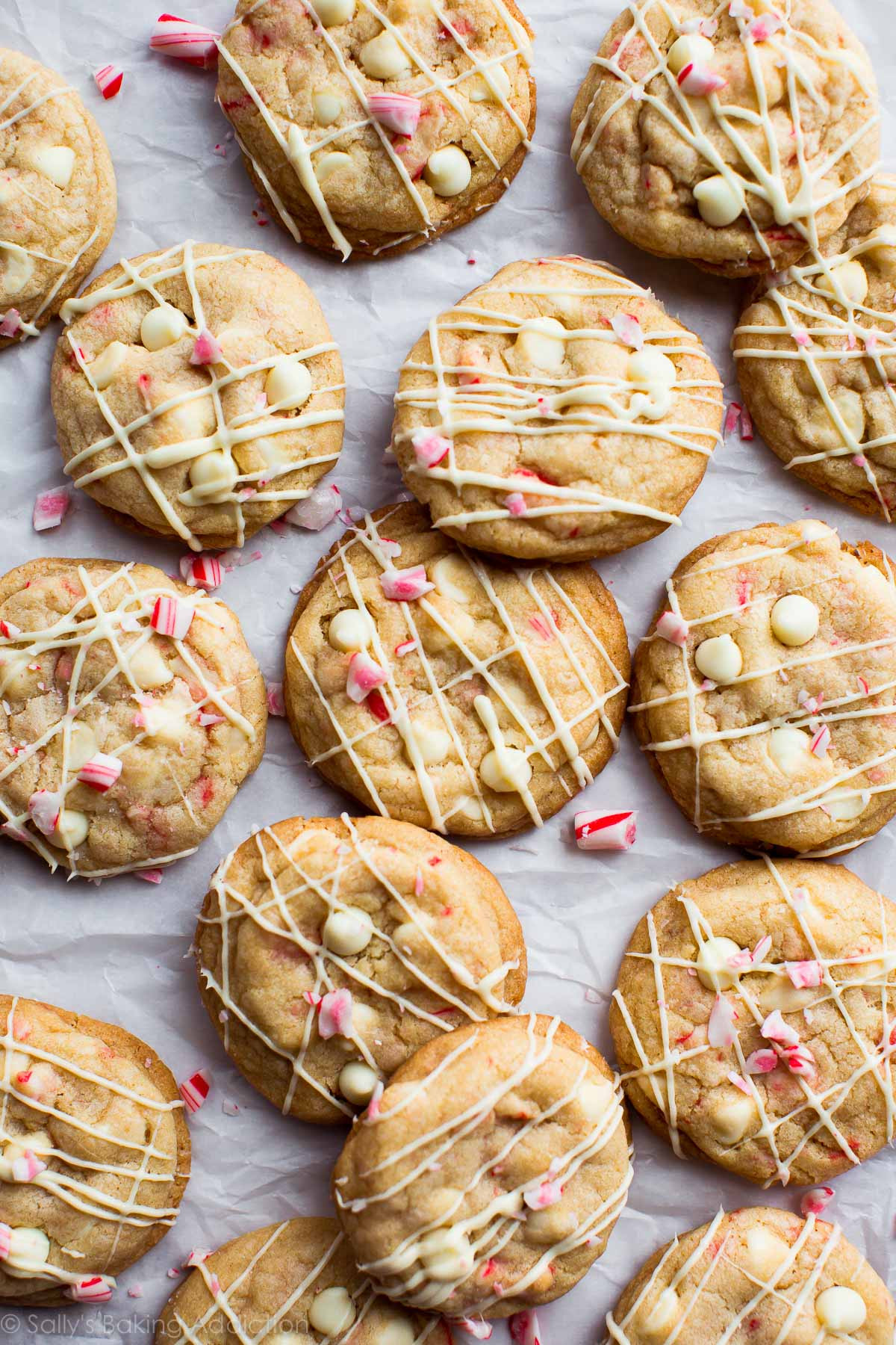 White Chocolate Cookies
 Peppermint White Chocolate Cookies