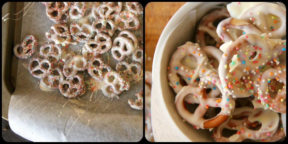 White Chocolate Covered Pretzels
 My Happy Place White Chocolate Covered Pretzels