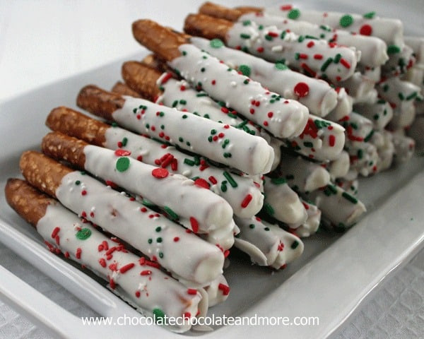 White Chocolate Covered Pretzels
 White Chocolate Dipped Pretzel Rods Chocolate Chocolate