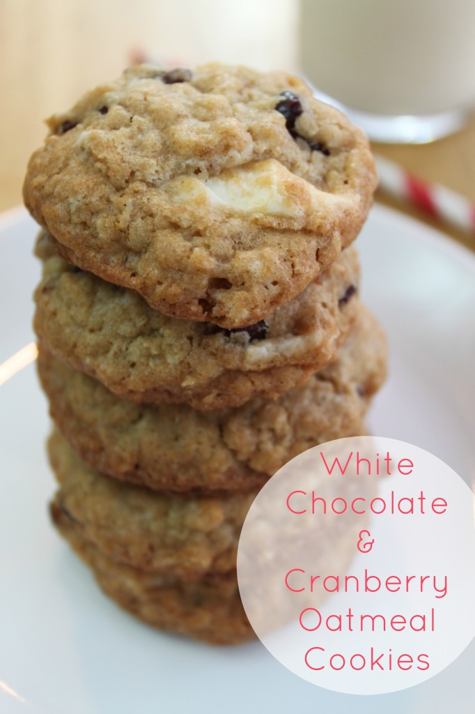 White Chocolate Cranberry Oatmeal Cookies
 white chocolate cranberry oatmeal cookies