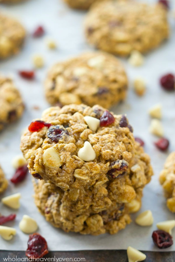White Chocolate Cranberry Oatmeal Cookies
 Cranberry White Chocolate Oatmeal Cookies