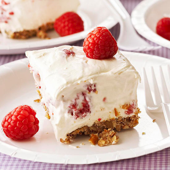 White Chocolate Desserts
 Raspberry White Chocolate Dessert Squares