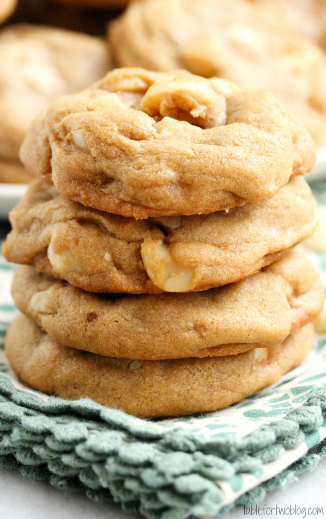 White Chocolate Macadamia Nut Cookies
 White Chocolate Macadamia Nut Cookies Table for Two by