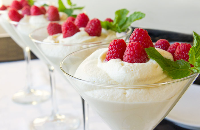 White Chocolate Mousse
 The Best White Chocolate Mousse with Berries
