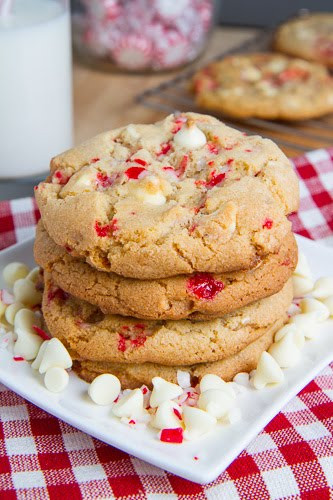 White Chocolate Peppermint Cookies
 Peppermint White Chocolate Chip Cookies on Closet Cooking