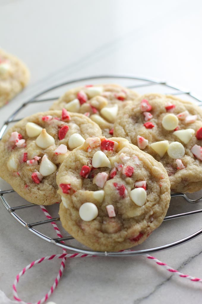 White Chocolate Peppermint Cookies
 White Chocolate Peppermint Crunch Cookies