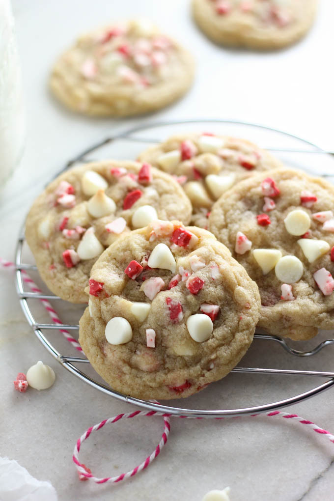 White Chocolate Peppermint Cookies
 White Chocolate Peppermint Crunch Cookies